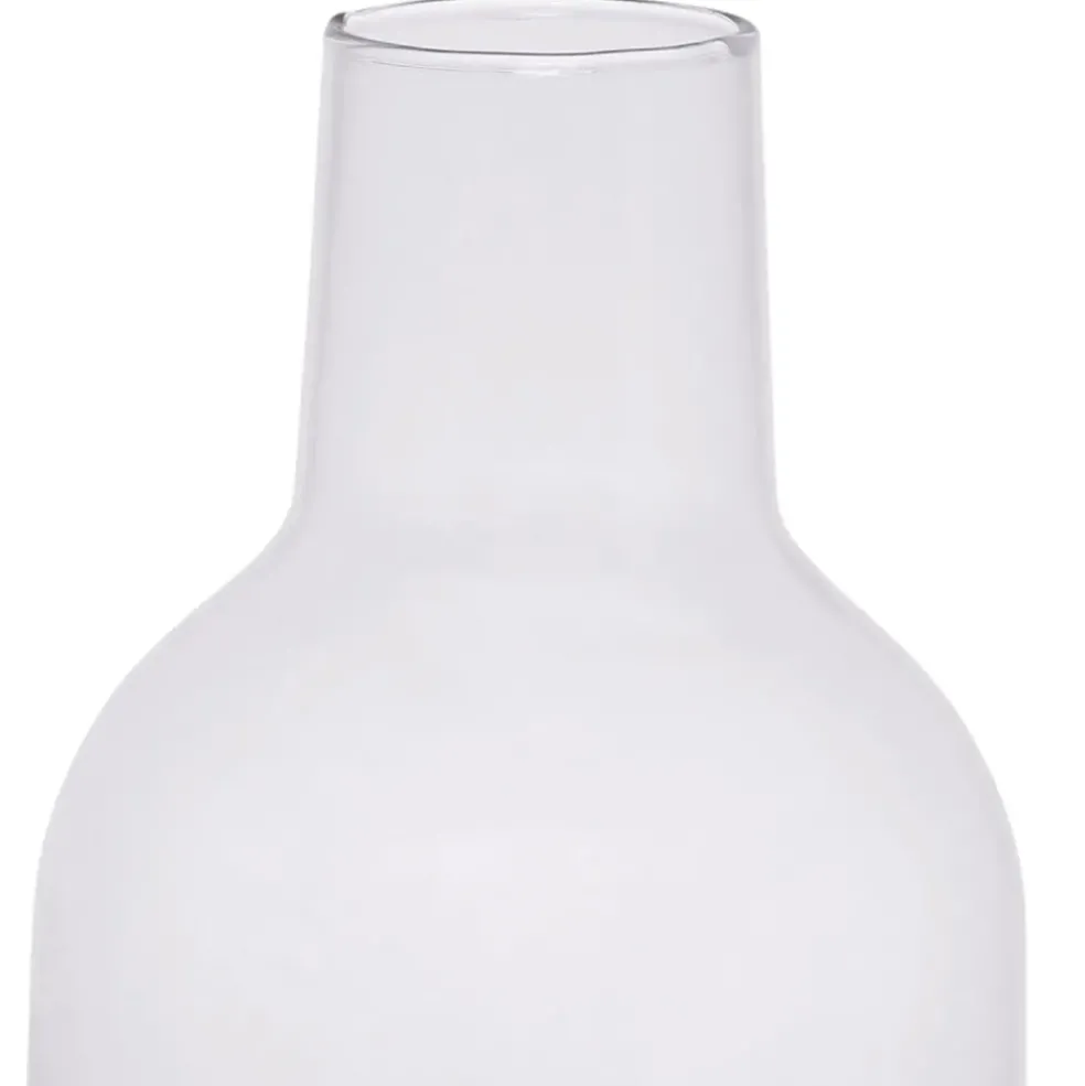Vase en verre et rotin naturel h35cm - Fantine