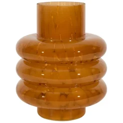 Vase en verre ocre d18xh22.5cm - Phoenicea