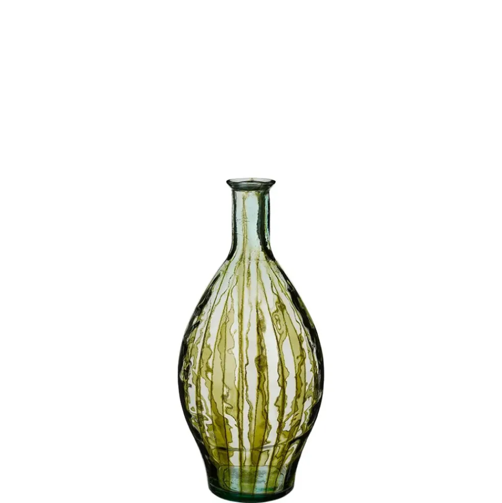 Vase en verre recyclé vert h60cm - Palermo