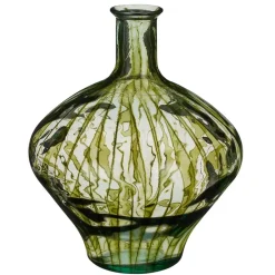 Vase en verre recyclé vert h46cm - Palermo