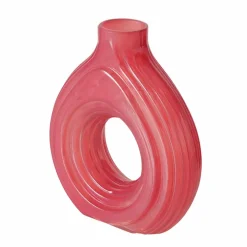 Vase en verre rose h19cm - Tiffy