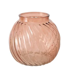Vase en verre terracotta h14cm - Valea