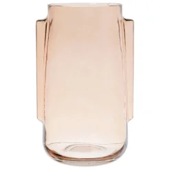 Vase en verre terracotta d17cm - Funny