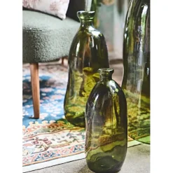 Vase en verre vert h35cm - Simplicity