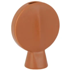 Vase face terracotta 14x6xh18cm gres