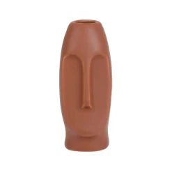 Vase Face Terracotta 6X5.5Xh13.5Cm Gres