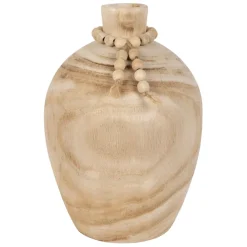 Vase fleurs séchées en paulownia naturel h27cm - Boende