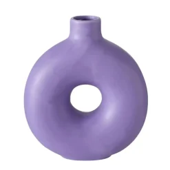 Vase lanyo lilas h20cm en gres