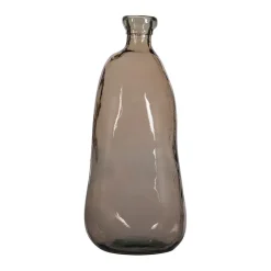 Vase organique en verre recyclé sable d22xh51cm - Simplicity