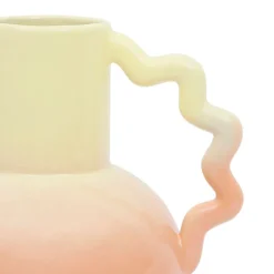Vase pichet en grès corail h24cm - Lumi