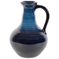 Vase pichet en grès indigo h24cm - Mijas