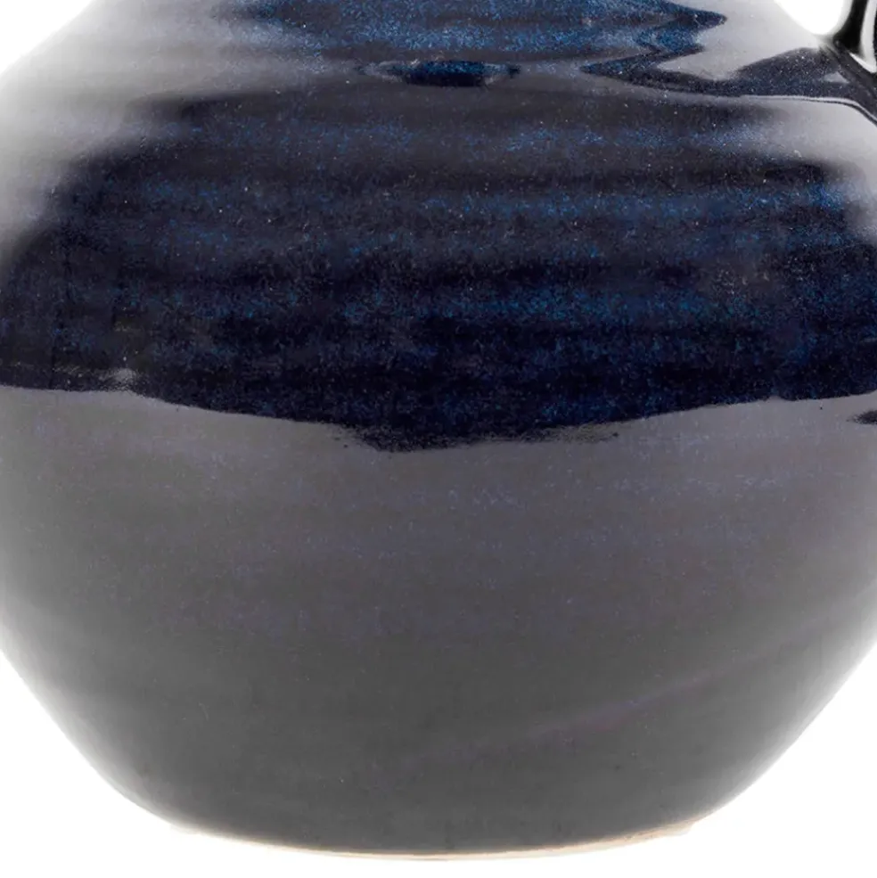 Vase pichet en grès indigo h24cm - Mijas