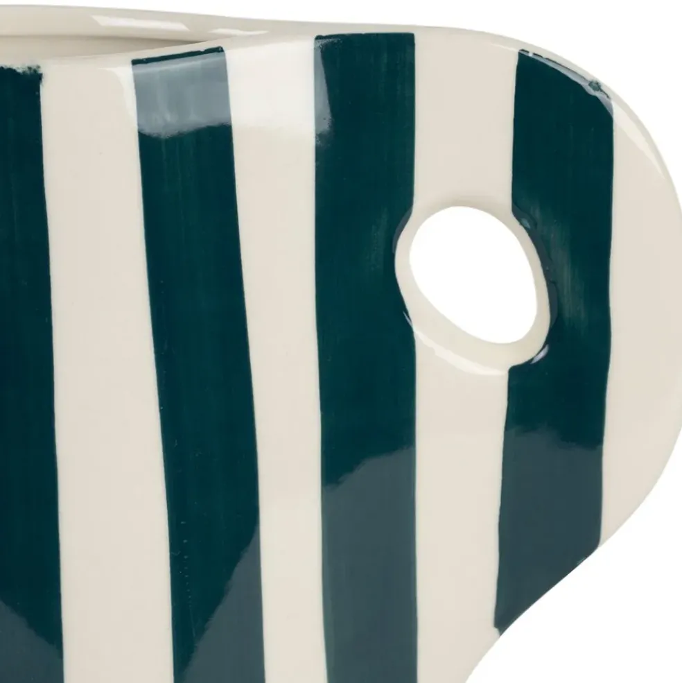 Vase pichet en grès émeraude h24cm - Artist