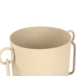 Vase pour fleur séchée en fer sable - madeira