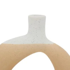 Vase soliflore beige en grès -earth notes