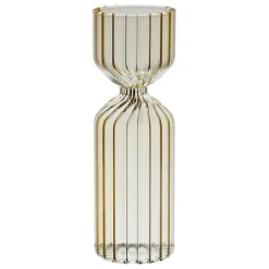 Vase soliflore en verre jaune h20cm - Aurore