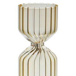 Vase soliflore en verre jaune h20cm - Aurore