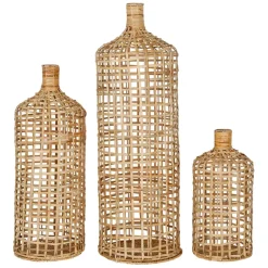 Vases paniers x3 en rotin naturel - Mon hirondelle