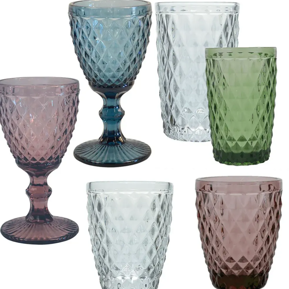 Verre à pied 20cl poudre - Diamond