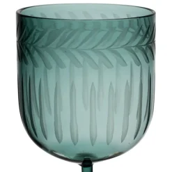 Verre à pied en verre borosilicate émeraude 25cl - Azelie