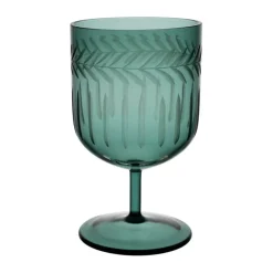 Verre à pied en verre borosilicate émeraude 20cl - Azelie