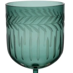 Verre à pied en verre borosilicate émeraude 20cl - Azelie