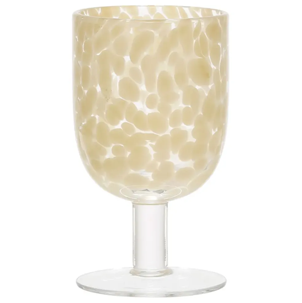Verre à pied en verre écru 30cl - Preline