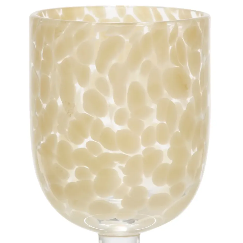 Verre à pied en verre écru 30cl - Preline