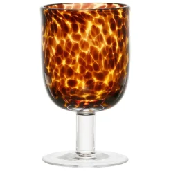 Verre à pied pour vin en verre ambre 30cl - Preline
