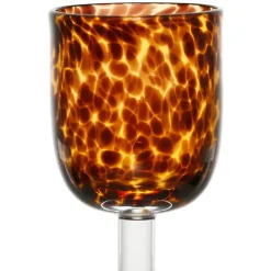 Verre à pied pour vin en verre ambre 30cl - Preline