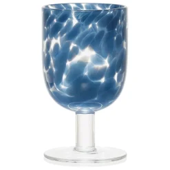 Verre à pied verre bleu 30cl - Preline