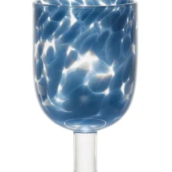 Verre à pied verre bleu 30cl - Preline