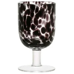 Verre à pied verre noir 30cl - Preline