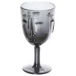 Verre à pied visage noir