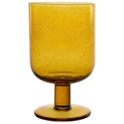 Verre a pied en verre ambre 40cl - Pernille