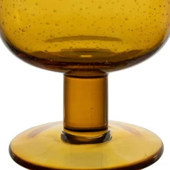 Verre a pied en verre ambre 40cl - Pernille