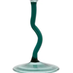 Verre a pied en verre emeraude - Funny