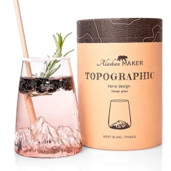 Verre design Mont Blanc - Topographic