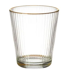 Verre liseré doré 30cl - Strie