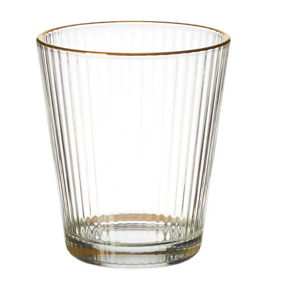 Verre liseré doré 30cl - Strie