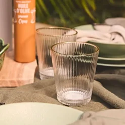 Verre liseré doré 30cl - Strie