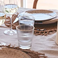 Verre liseré doré 30cl - Strie