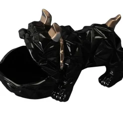 Vide poche bulldog noir h16.5cm