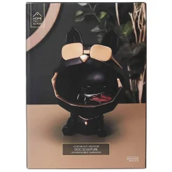 Vide poche chien a lunettes noir