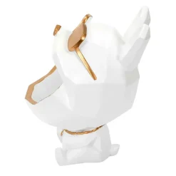 Vide poche chien lunettes blanc