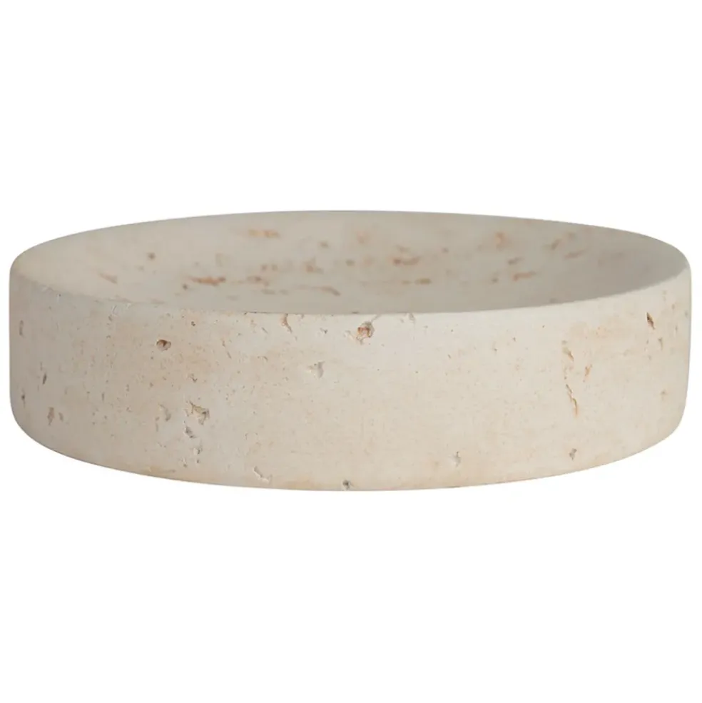 Vide poche en ciment écru moucheté d11cm - Organic