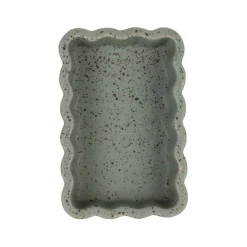 Vide poche en grès sauge moucheté 14x10cm - Aurore