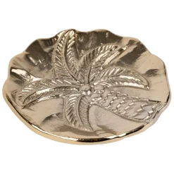 Vide poche palmier doré 10x10cm - Tropic Étoile