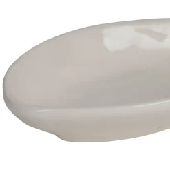 Vide poche poisson en dolomite écru 20x10cm