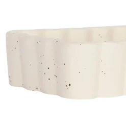 Vide poche rectangle en grès beige 14x9cm - Aurore